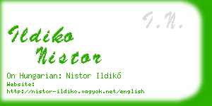 ildiko nistor business card